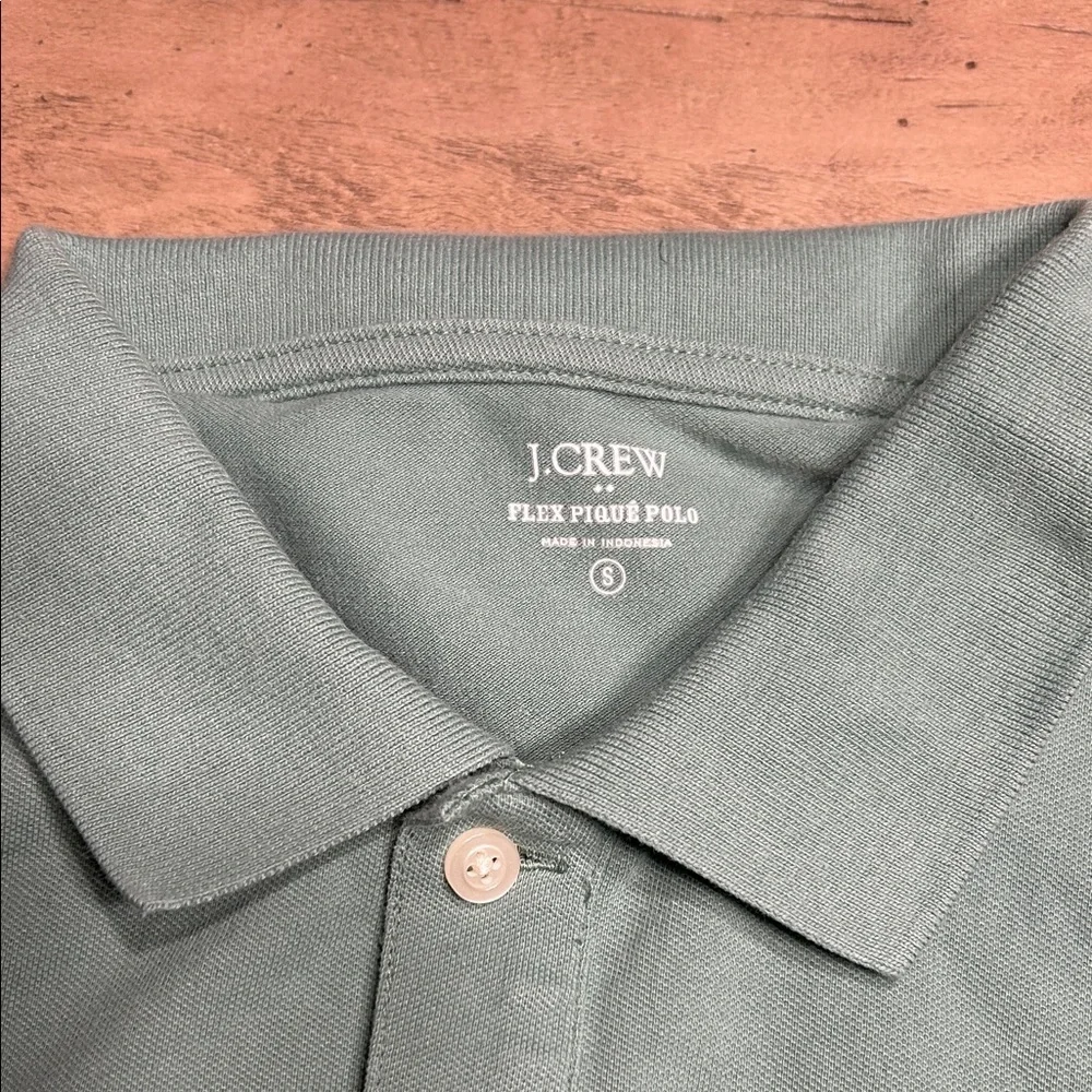 J. Crew Men's Polo Shirts - Green, Blue, Gray